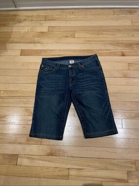 True Religion Denim Capri Y2K BoHo Festival 30